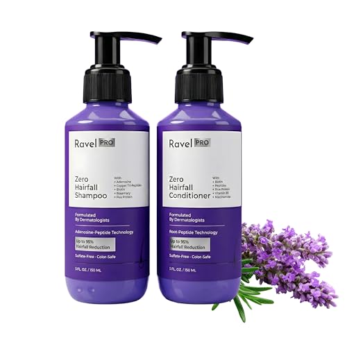 Image of Ravel PRO Anti-Hairfall Shampoo & Conditioner for Men & Women, Pack of 2, Reduces Hair Fall & Strengthens Roots, Promotes Hair Growth & Adds Volume, Suitable For All Hair Types- 150ml each