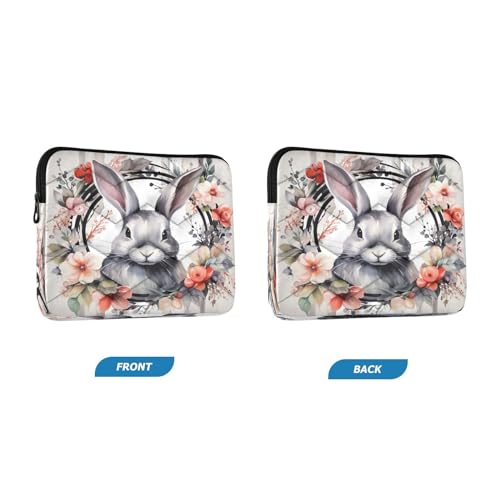 Funda para portátil 13-14 pulgadas impermeable con diseño de conejito miniatura 2