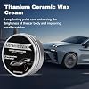 2PCS Titanium Ceramic Wax Cream, Strong Protection Car Coating Polishing Wax, Auto Car Scratch Repair Remover Paste, Polish Vehicle Paint Care, Lasting Protection Mild Formula Polish With Sponge #5