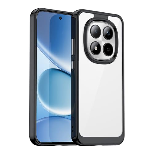 ���R for REDMI Note 15 Pro 5G �P�[�X �݊� TPU ���� �ی�P�[�X �Ռ��z�� �X�g���b�v�z�[�� �l�C �V���R�� ���h�~ �m�[�g �t�B�t�e�B�[�� �v�� �y�� DIY �\�t�g�P�[�X �h�� �^�C���b�V�� �n�[�h�X�}�z�J�o�[ (�u���b�N