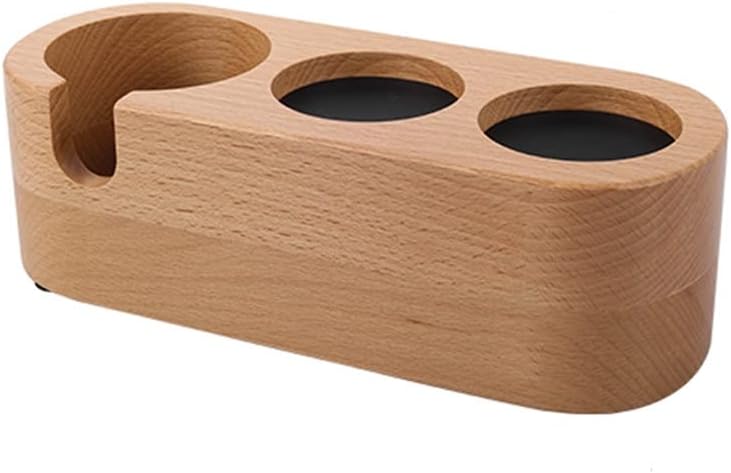 Wood Coffee Filter Tamper Holder Mat Stand Maker Support Base Rack Accessories