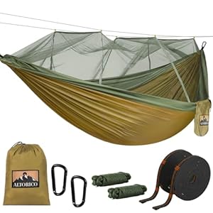 Hamaca Camping con Mosquitero, Hamm...