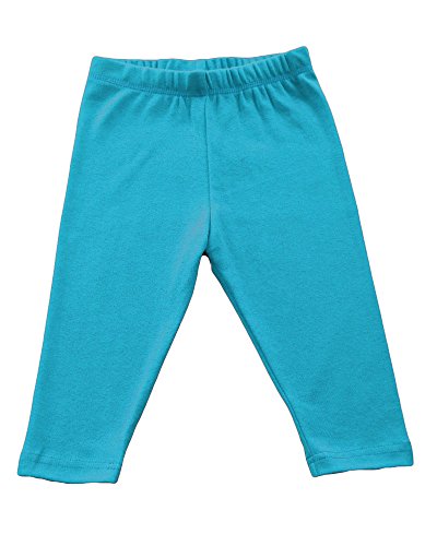Monag Infant Baby Rib Leggings, Turquoise, 12-18m