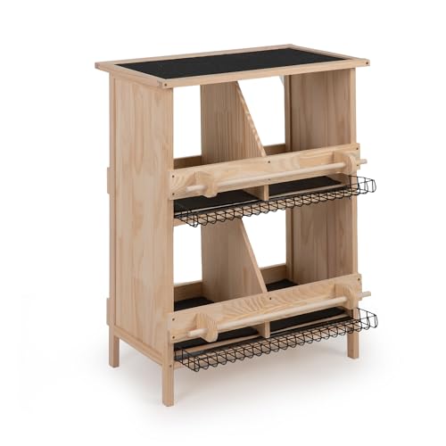 Mehrfach Hühner-Legenest aus Holz – stabil, wetterfest und vielseitig (4 Nistboxen)