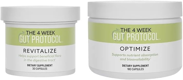 BODi Suplementos para la salud intestinal - Protocolo intestinal de 4 semanas revitaliza y optimiza - Mezcla de probióticos y enzimas para la salud