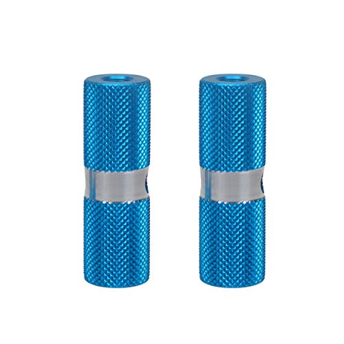 LIOOBO 1 Pair Bike Pegs Bicycle Pegs Aluminum Alloy Anti-Skid Foot for Mountain Bike Cycling Accessories (Blue)