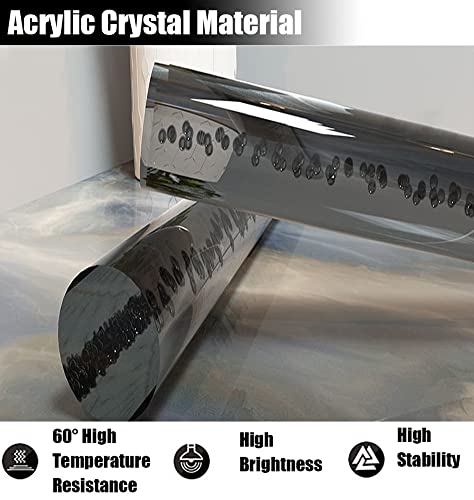 Rampe d'escalier personnalisable acrylique transparent 2 pouces avec supports muraux