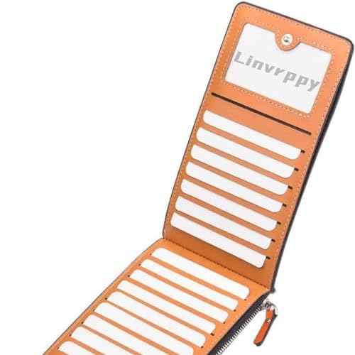 Leather women Wallet, Credit Carder Holder Purse,Coin pocket,Wallet Leather Purse Ultra-thin Card Holder Slim Multi Card Wallet Clutch Purse (Black)4