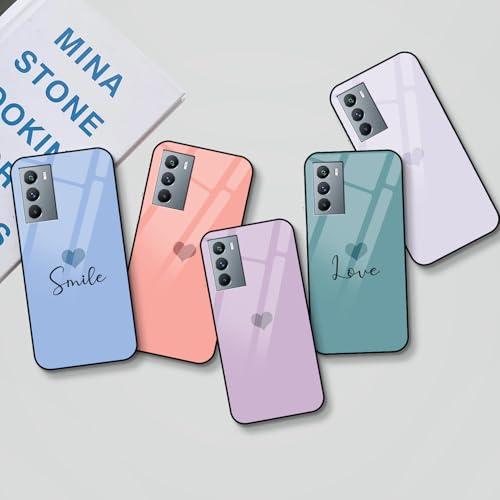Image of COLORflow Back Cover Compatible with iQOO 9 SE 5G | Pastel Hearts Color Customized | Shockproof TPU Bumper with Camera Protection Back Cover Compatible with iQOO 9 SE 5G