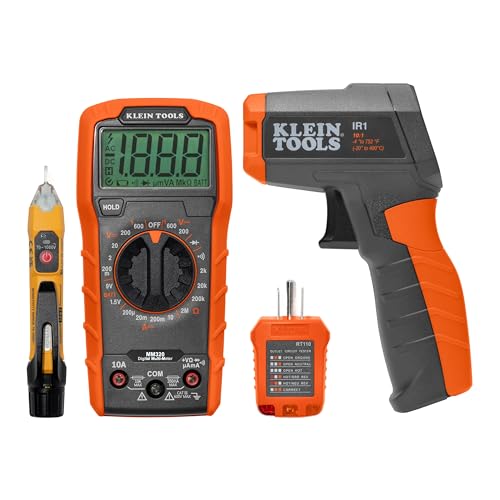 Klein Tools 80067 Electrical Test Kit with IR Digital Thermometer...