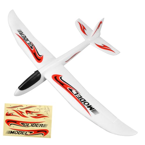 SHINEOFI Avion Planeur en Mousse De 99 Cm, Grand ModèLe à Lancer, 2 Modes De Vol, IdéAl pour Les Enfants, Parfait pour Jouer en ExtéRieur Ou comme Cadeau...