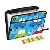 Carpeta de archivos expandible, organizador de documentos A4 portátil