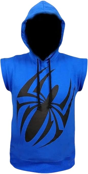 Blue Scarlet Spider Hoodie I Pullover Sleeveless Fashion Hoodie I Casual Wear Hooded