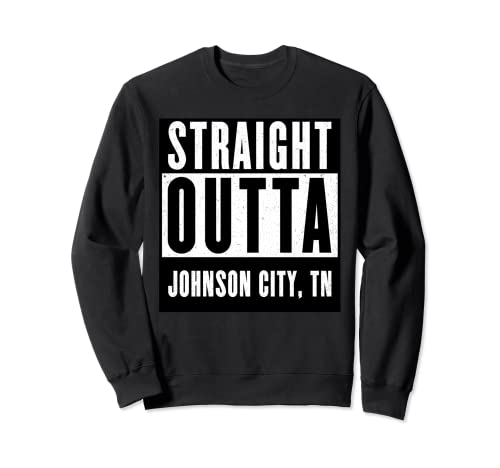 Straight Outta JOHNSON CITY Tshirt TENNESSEE Home Tee con scollo a V Felpa
