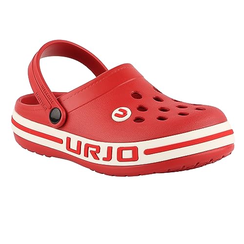 Image of URJO Streak Kid's Clogs /Sandals with Adjustable Back Strap Ultra Soft & Flexibility Anti Skid Comfortable Waterproof Daily Mules Clogs /Sandals Boy's & Girl's