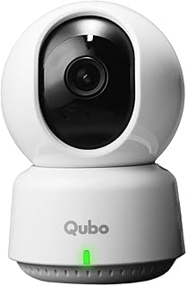 Qubo Smart 360° 3MP [2K] Wi-Fi Security Camera [Model 2.0] by Hero Group | Indoor CCTV Cam for Home | AI Person Detection | Auto-Alarm | App Alerts| NightPulse Vision| SD&Cloud Storage | Made in India