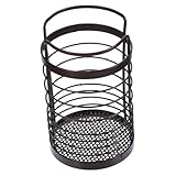 Porte-ustensiles en métal : fabriqué en , pour une utilisation à long terme, vous offrant une expérience d'utilisation merveilleuse, récipient à baguettes