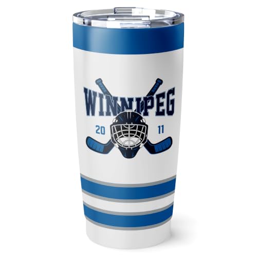 Image of ANTKING Winnipeg Tumbler 20oz Custom Name Number Travel Mug Gifts | Stainless Steel Insulated Coffee Cup for Men Women