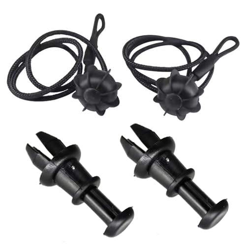Compatible With Golf 5 6 MK5 MK6 OE対応:1M6867574A リアトランク パーセルシェルフトレイ ロードインナートノカバー リフトストリングストラップクリップ 4個 車用荷物棚ストリング