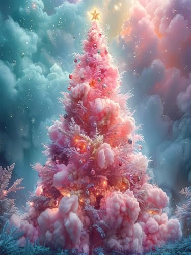 Diamond painting arbre de Noël kit complet idée cadeau créatif