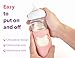 Philips Avent Silicone Baby Bottle Sleeves - Anti Breakage Holder for Natural Glass Baby Bottles, Compatible with Avent, 8oz - Pack of 2 (Pink and Purple)