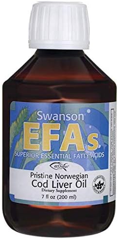 Swanson Pristine Norwegian Cod Liver Oil 7 fl Ounce (200 ml) Liquid