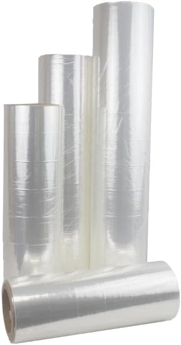 PSBM 16 Rolls, 16 Inch x 5830 Feet 45 Gauge, Clear Heat Shrink Wrap, Heavy Duty Industrial Strength Shrink Film for Packing & Wrapping Products