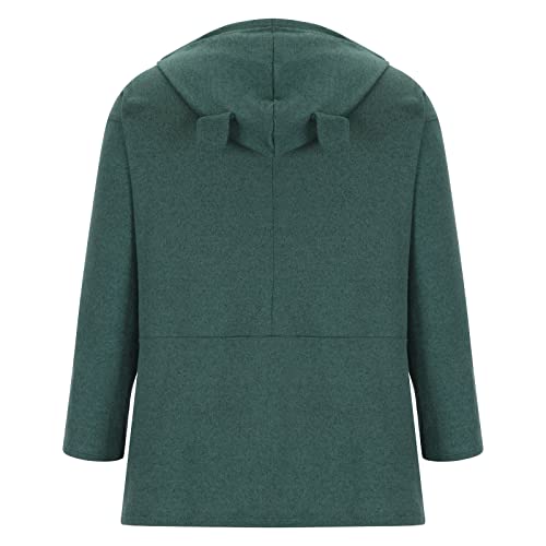 Moletom feminino com capuz e bolso canguru com cordão e estampa de leopardo, estampa xadrez e estamp