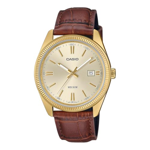 Image of Casio Enticer Men MTP-1302PGL-9AVEF Analog Gold Dial Men (A2396)