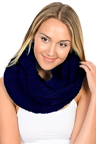 Women Winter Infinity Scarf Warm Knitted Circle Loop Various Colors…2