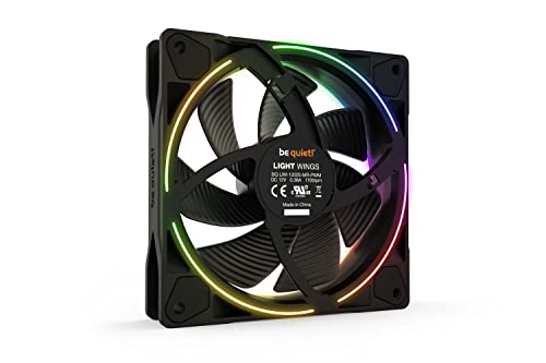 Image of be quiet! Light Wings 120mm PWM Premium Low Noise ARGB Cooling Fan | 4-Pin | 3-Pack | Black | BL076