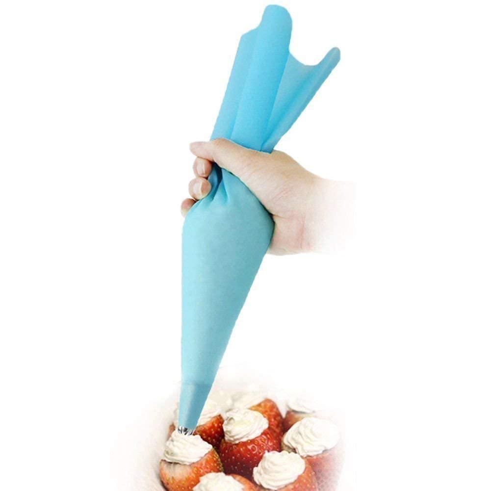 Baking Set 35 cm- Professional Reusable Silicone Icing/Piping Bag for Cake/Pastry/Cupcake Decorating - (2 pc Pack) 3