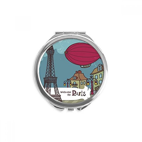 Miroir de poche souvenir de Paris cadeau idéal Tour Eiffel miroir rond