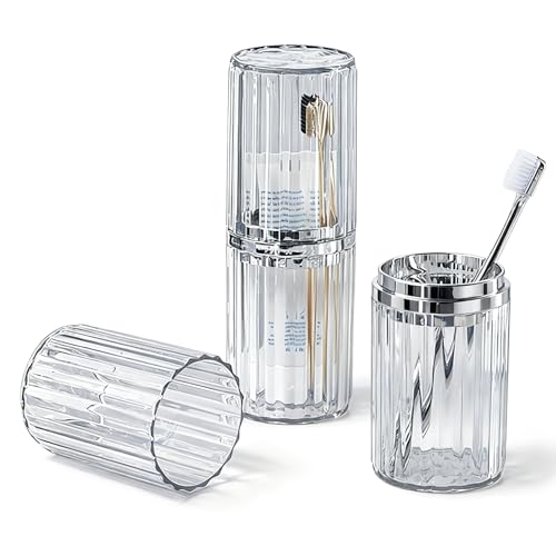 MYLDH Toothbrush Travel Case Portable Travel Toothbrush...