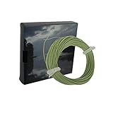 Aventik Floating Fly Fishing Line Nymph Line Ultra Slim Ultra Low Stretch Fly Line One Size All 0-5 Fly Fishing Floating Welded Loop