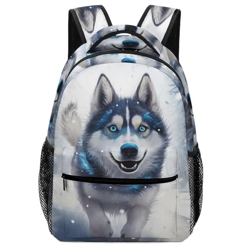 Sac à dos Husky sibérien pour l'école des filles et garçons