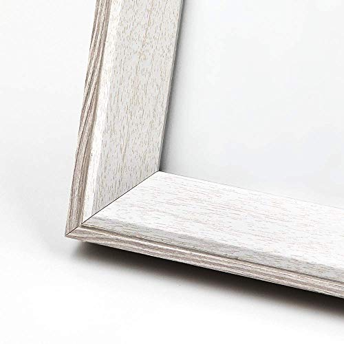 Afuly Fotorahmen 13 x 18 Holz Bilderrahmen mit hellbraunen Rand – Bild 4