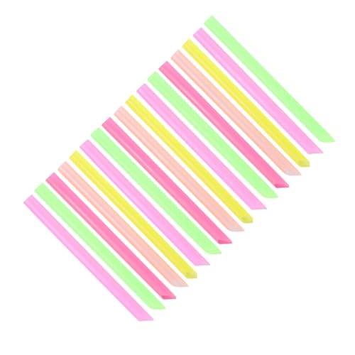 100 pitillos grandes coloridos de 19 cm para leche y té miniatura 1