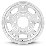   Road Ready Car Wheel For 2002-2006 Chevrolet Avalanche 2500 2001-2007 Chevrolet Silverado 1500 1999-2010 Chevrolet Silverado 2500 Chevrolet Suburban 2500 GMC Sierra 2500 16 Inch 8 Lug Gray Aluminum R