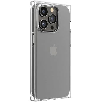 iPhone 15 Pro Soft Case Square Design Clear