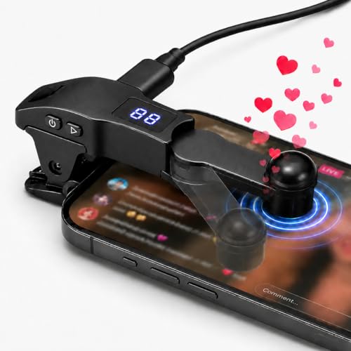 Aylthyo Auto Clicker for Smart Phone, Phone Screen Device Speed Clicker for iPhone iPad Apps, Fast Click Simulation Finger Continuous Click for Tiktok, Live Broadcasts Likes, Lightning Deal, Reward Task, Plug and Play(Black)