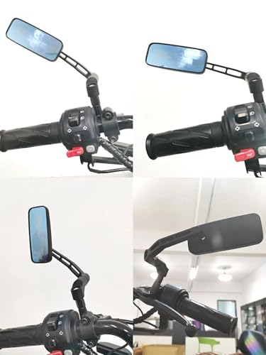 Espejo retrovisor de motocicleta rectangular compatible con CB1000R cristal claro 6