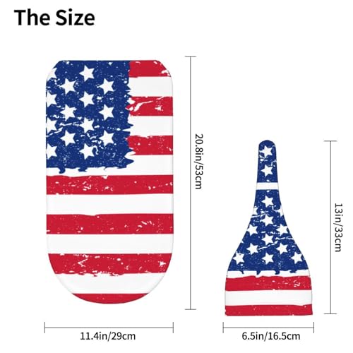 Image of American Flag Newborn Swaddle Blankets Baby Stuff Soft Swaddling Blanket With Beanie Sets Gifts For Infant Boys Girls