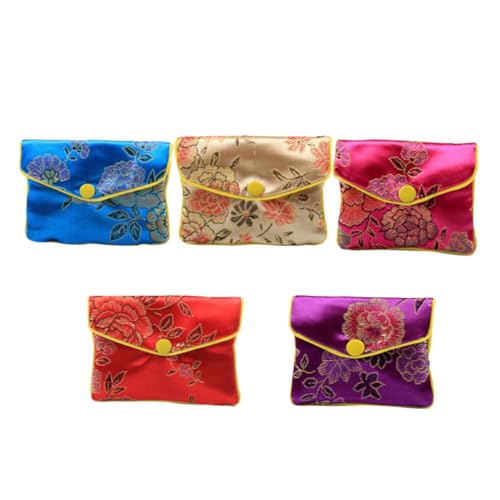 CATIEBYE Bolsas de Brocado Estilo Chino para Bodas y Fiestas 12 Ligeras y Protectoras Paquete de 12 Piezas Varios estilos para Joyería Varios estilos
