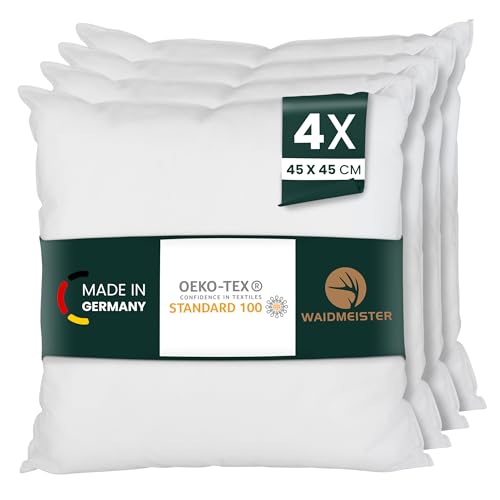 Waidmeister - Kissenfüllung - Mikrofaser Innenkissen geeignet für Allergiker - Kisseninlet als Couchkissen, Sofa Kissen, Cocktailkissen und...