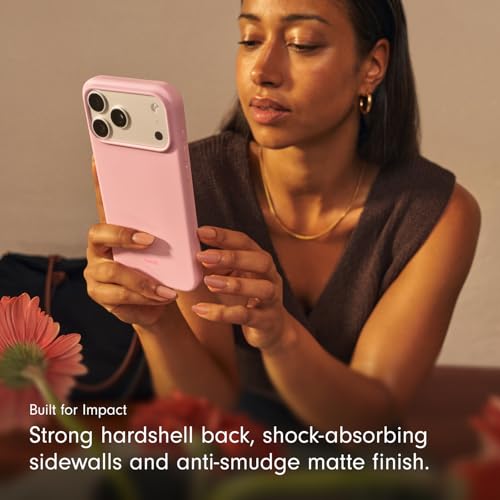 Image of Beats iPhone 17 Pro Max Case with MagSafe & Camera Control, Matte Finish, Microfibre Lining - Pebble Pink