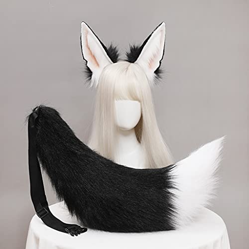 Oreilles loup Lolita ensemble coiffure fourrure sans glissement - 3