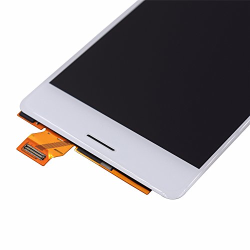 Image of LCD Screen Display with Digitizer Touch Panel Without Bezel Frame Compatible with Sony Xperia X PerCompatible withmance F8131 F8132(White)
