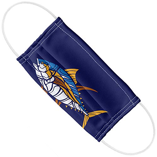 Tuna Fish Design 1-Ply Reusable Face Mask Covering with Adjustable Nose Wire, Unisex