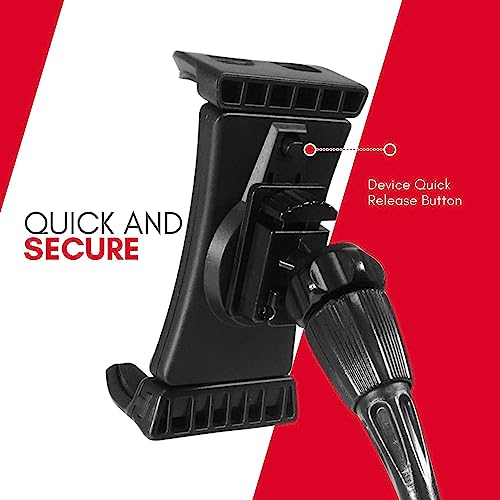 Macally Cup Holder Tablet Mount for Car - Sturdy and Adjustable Design - Tablet Holder for Car Cup Holder - Compatible with iPad Pro/Air/Mini, etc.